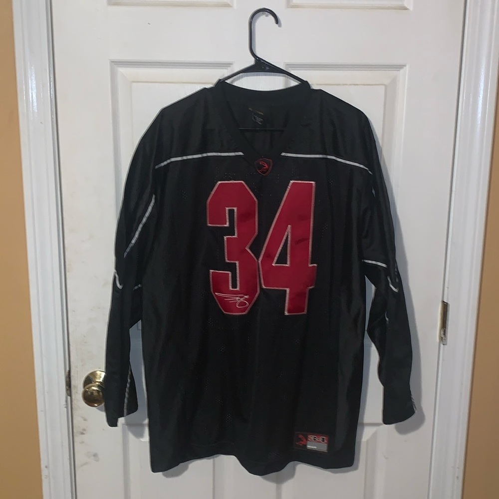 Shaquille O’Neal Long Sleeve Size Medium Black & Red Jersey